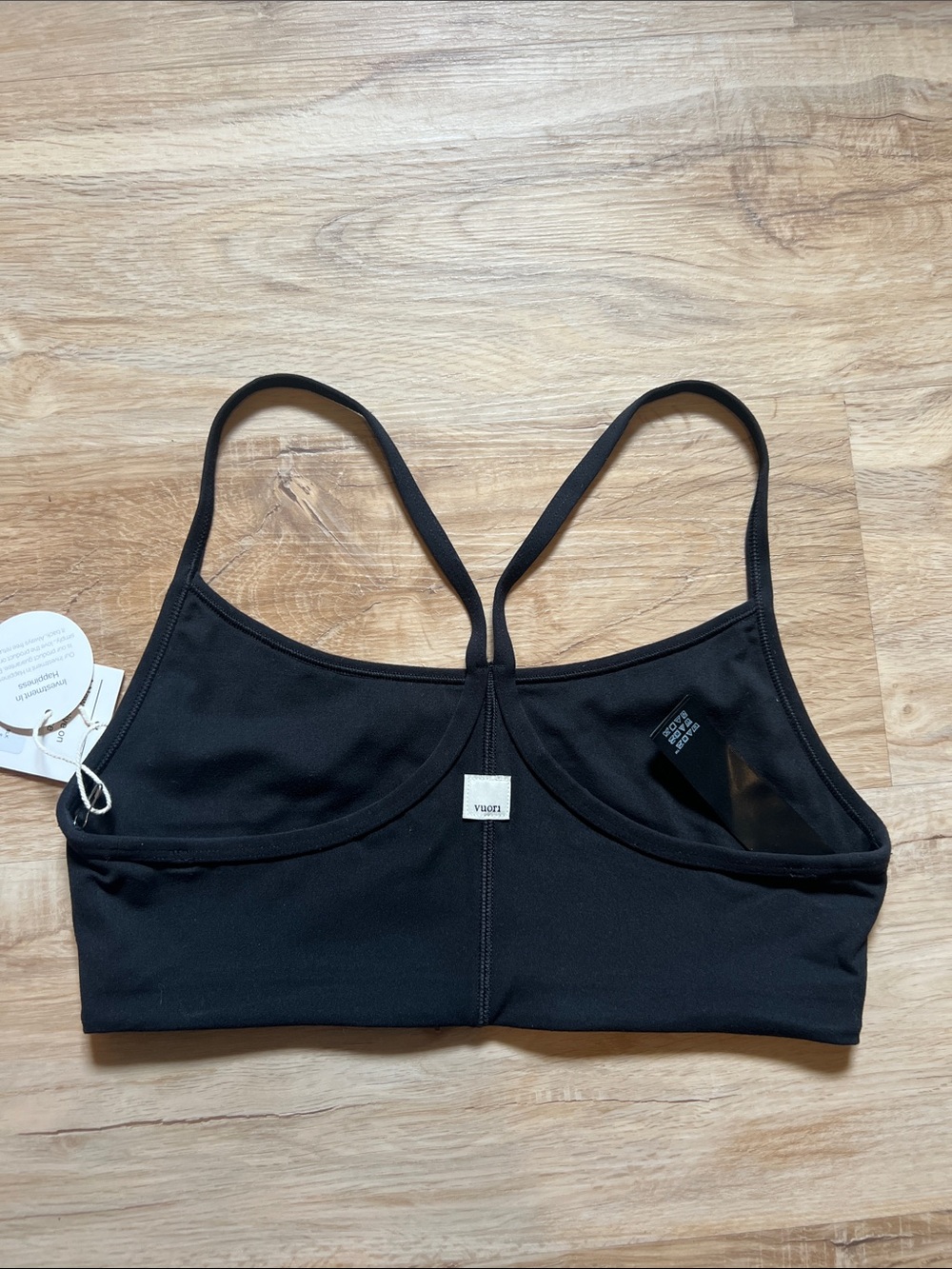 NWT Vuori Black AllTheFeels Sports Bra in Black - Size Small $58 retail - Picture 5 of 6